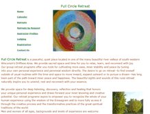 Tablet Screenshot of fullcircleretreat.com